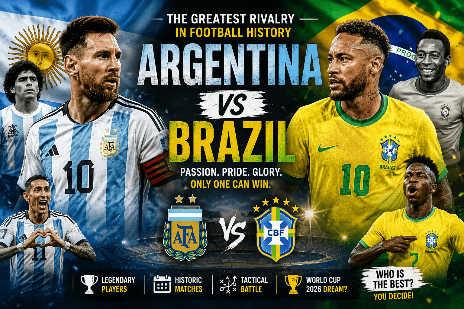 Argentina vs Brazil: The Greatest Rivalry in Football History