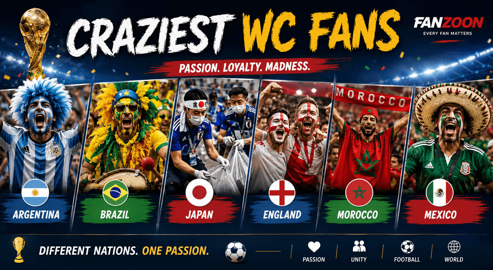 Craziest World Cup Fans in Football History