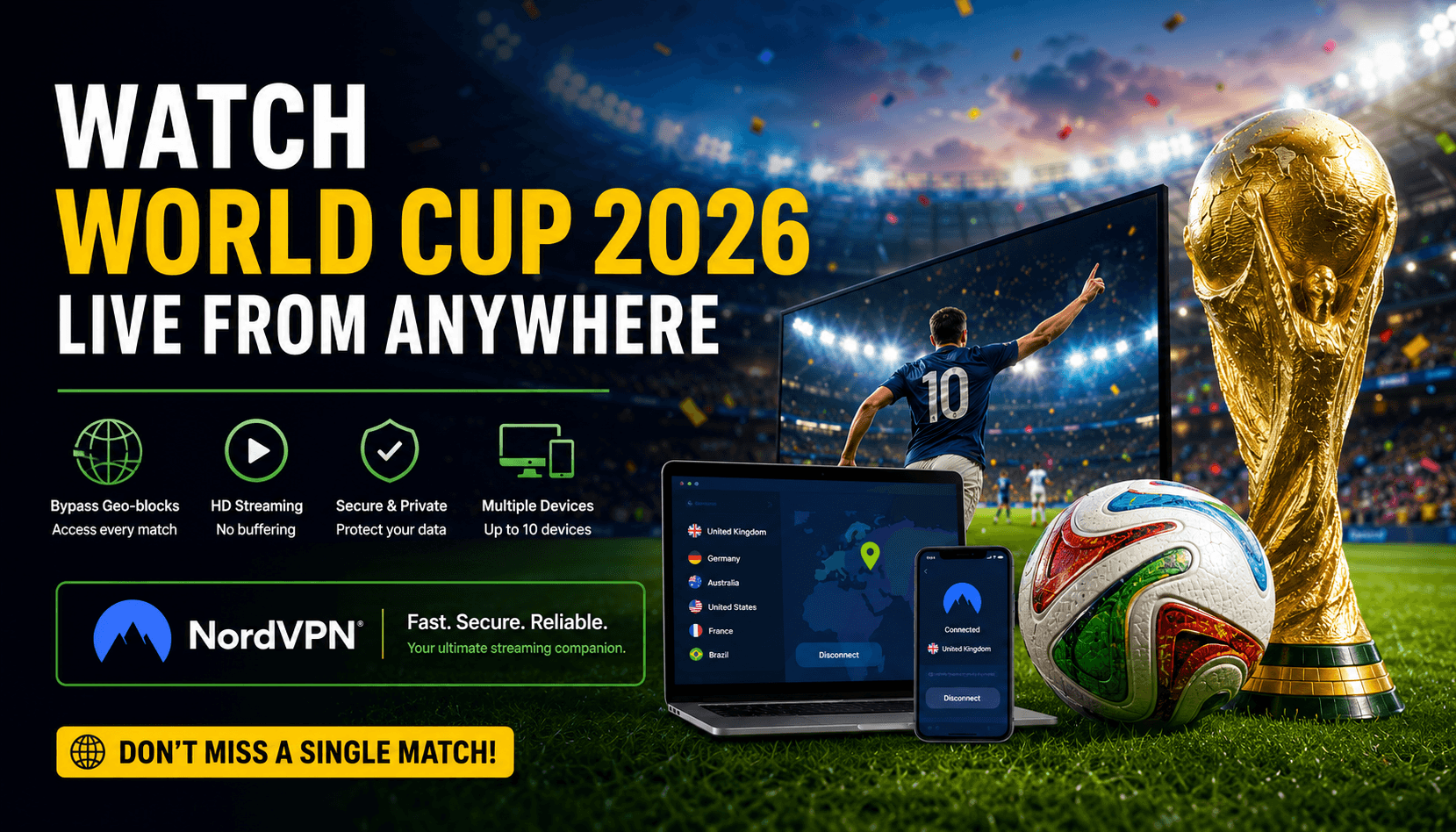 How to Watch FIFA World Cup 2026 Live From Anywhere