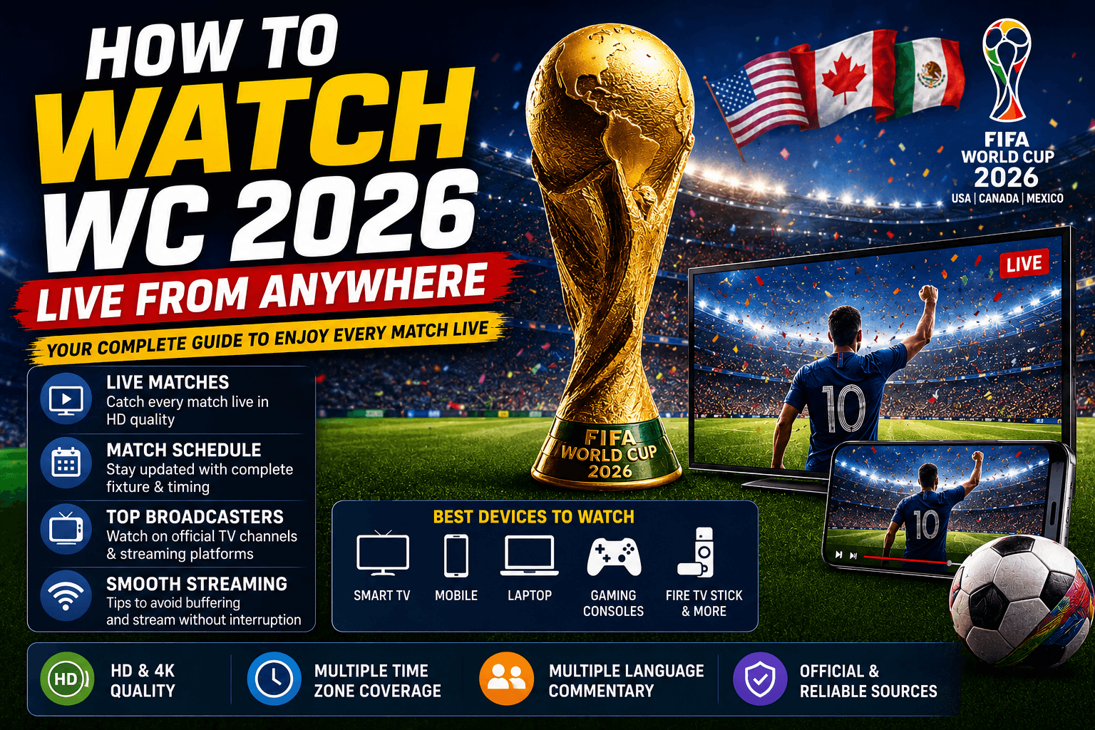 How to Watch the FIFA World Cup 2026 Live From Anywhere 🌍⚽